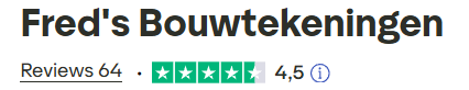 Trustpilot reviews Fred's Bouwtekeningen - 4,5 van 5 sterren